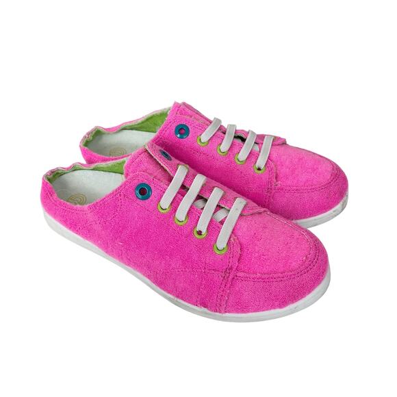 Vionic Beach Pink Breeze Terry Cloth Slip On Sneakers Sz 6.5 - Picture 1 of 7